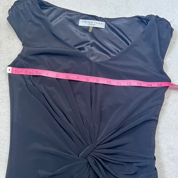 Trina Turk Fitted Sleeveless Black Cocktail Dress - Size 4 - Picture 3 of 11
